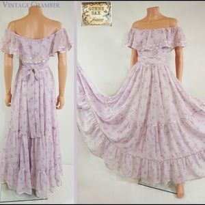 ISO GunneSax lavender Ballet Slipper Off shoulder